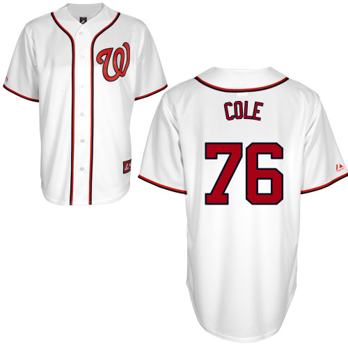 A-J Cole #76 mlb Jersey-Washington Nationals Women's Authentic Home White Cool Base Baseball Jersey